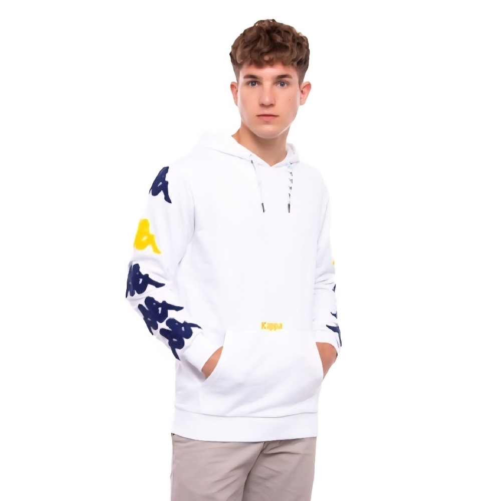 KAPPA Authentic Sand Charise Hoodie Size Large Athleisure Colorblock